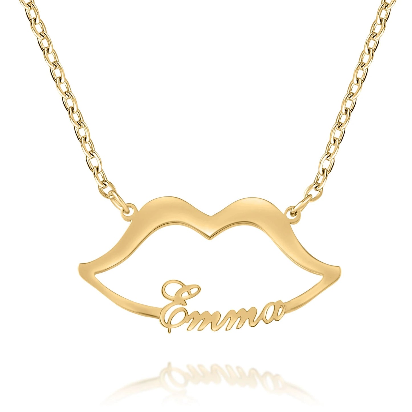 Naamketting met Lippen Gepersonaliseerd