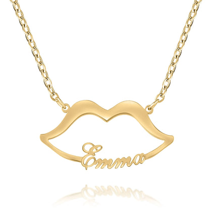 Naamketting met Lippen Gepersonaliseerd