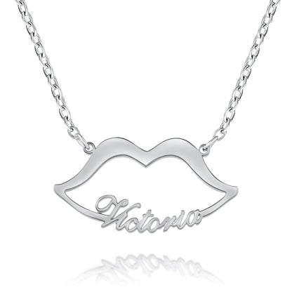 Naamketting met Lippen Gepersonaliseerd